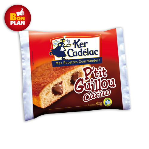 PETIT GUILLOU CACAO 80G X28