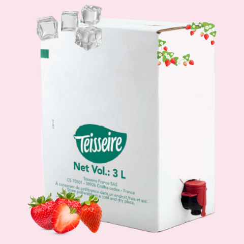 SIROP TEISSEIRE FRAISE 0% BIB 3L X1